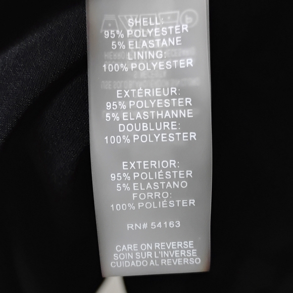 Tommy Hilfiger Tiered Ruffle Little Black Dress 8 Stretch Knee Length Pull On - Picture 7 of 8